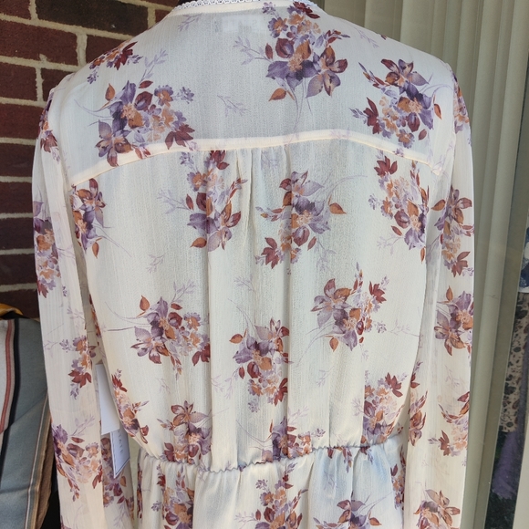 1 State 🤍 NEW Heritage Bloom floral print peplum blouse - Picture 6 of 11